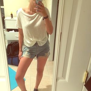 Long Off-White Soft Tee